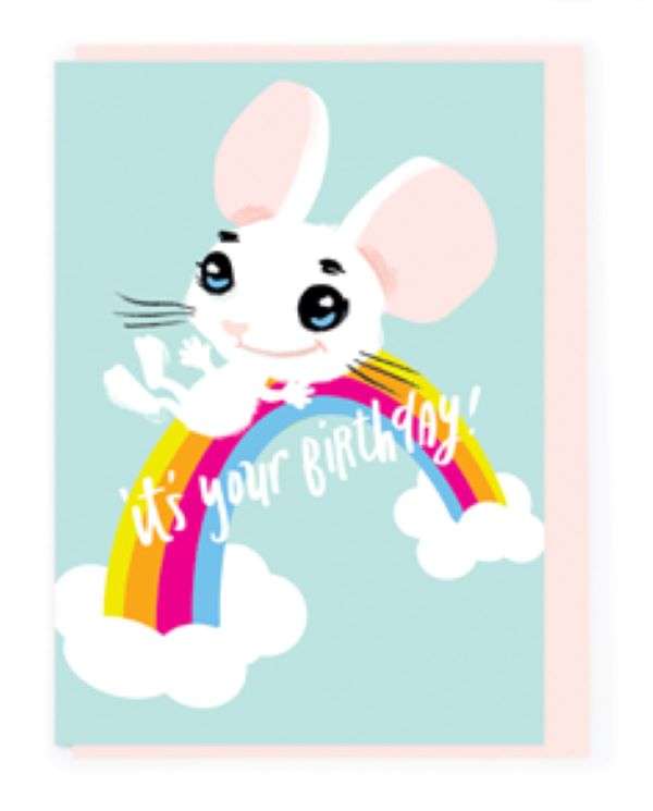 IT'S YOUR BIRTHDAY (RAINBOW MOUSE) CARD Thumbnail