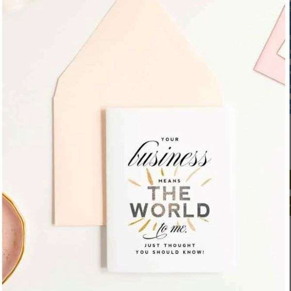 YOUR BUSINESS MEANS THE WORLD CARD Thumbnail