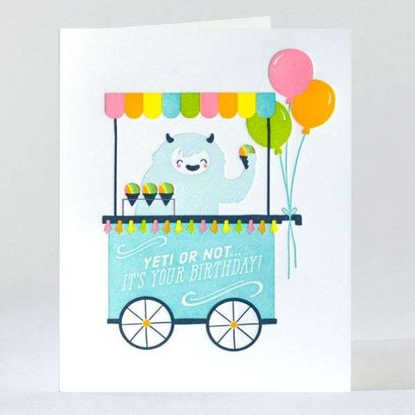 YETI OR NOT IT'S YOUR BIRTHDAY CARD Thumbnail