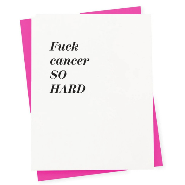 F CANCER SO HARD CARD Thumbnail