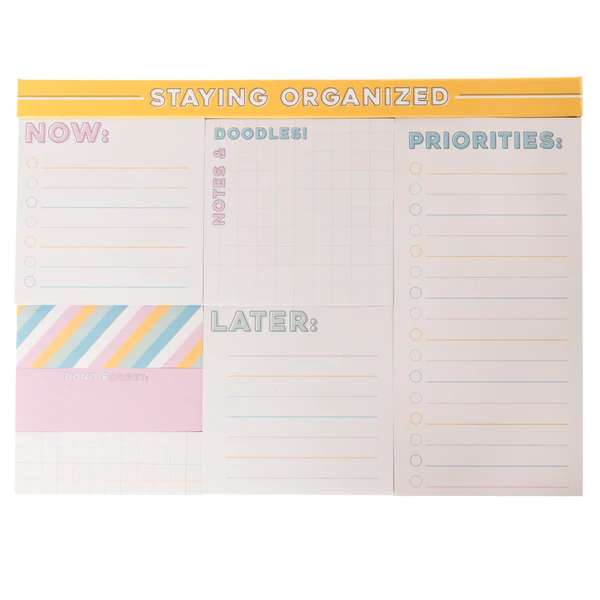 COLOURFUL CREAM STICKY NOTEPAD SET Thumbnail