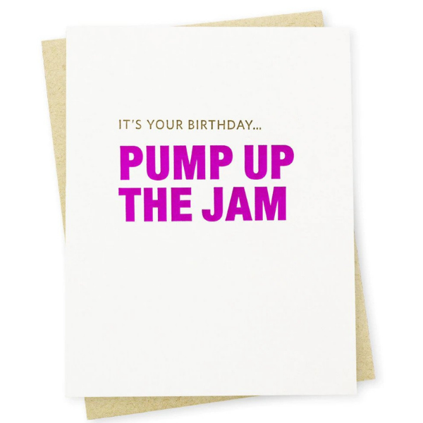 PUMP UP THE JAM BIRTHDAY CARD Thumbnail