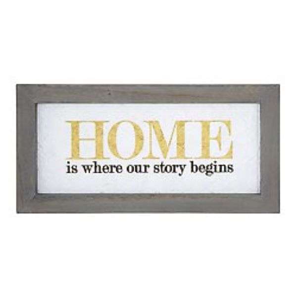 HOME IS WHERE OUR STORY BEGINS WALL ART Thumbnail