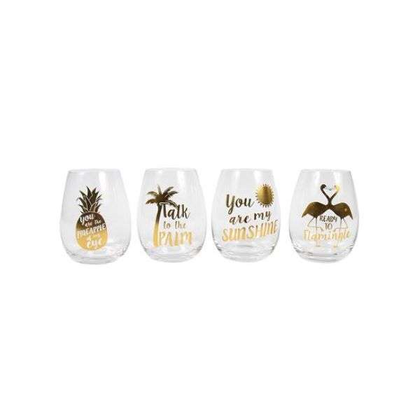WITTY TROPICAL WINE GLASSES Thumbnail