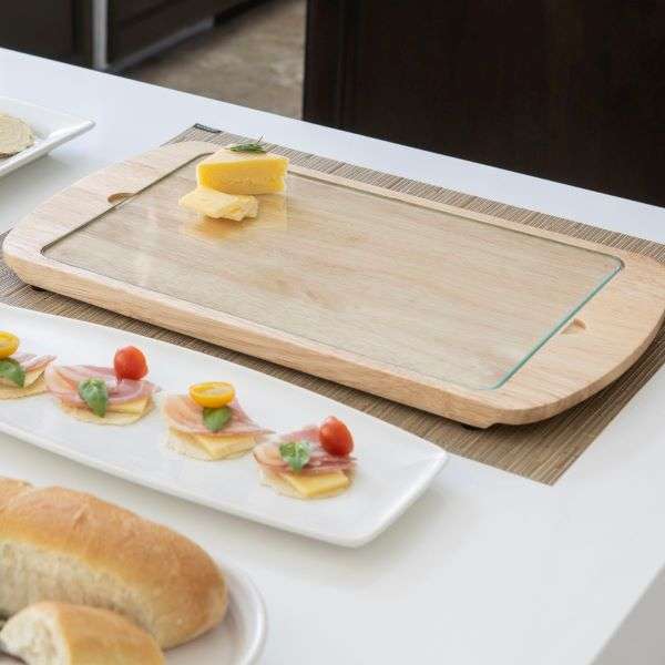 BILLBOARD SERVING TRAY WITH GLASS Thumbnail