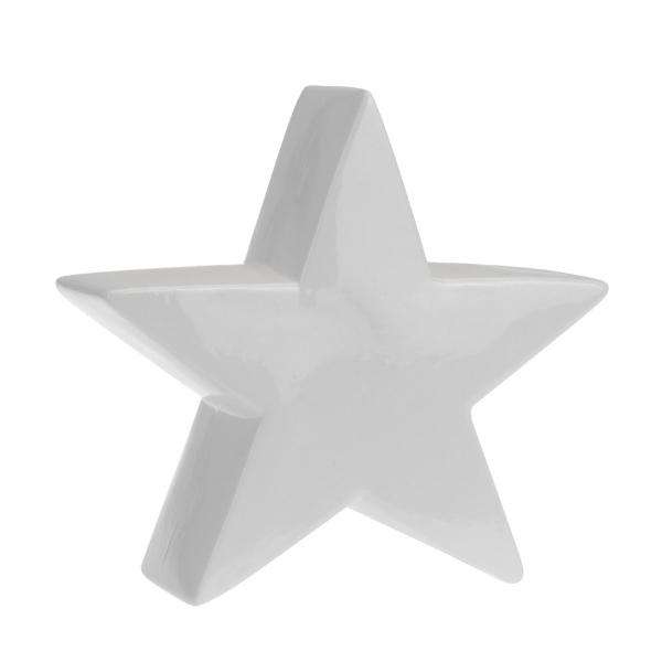 WHITE CERAMIC STAR DECOR 7 (KM) Thumbnail