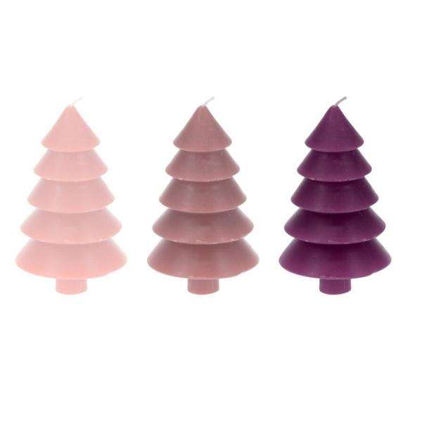 TREE CANDLES PINKS\PURPLES 4.5IN Thumbnail