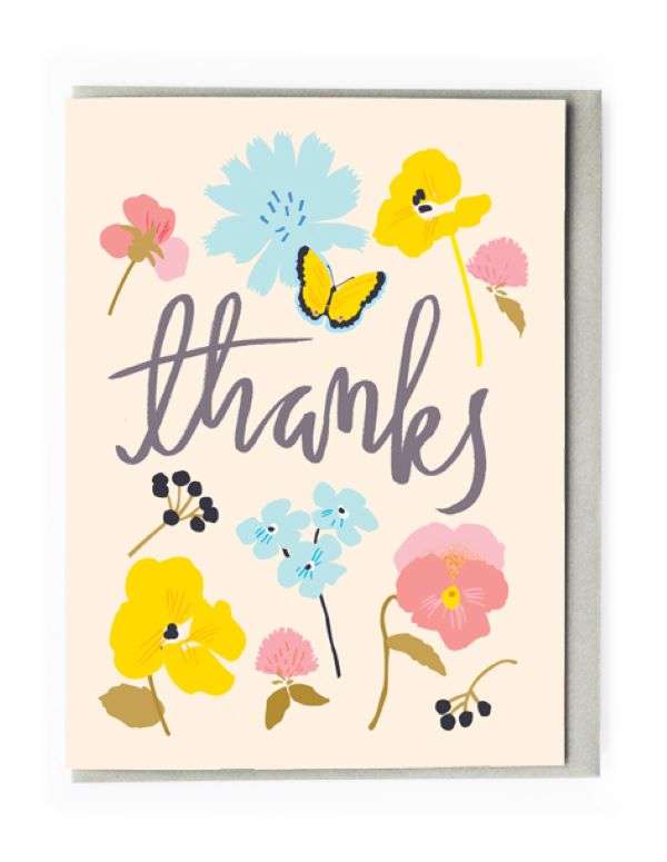 THANKS FLOWERS CARD Thumbnail