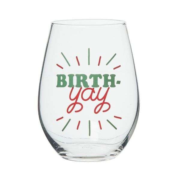 BIRTH-YAY WINE GLASS Thumbnail
