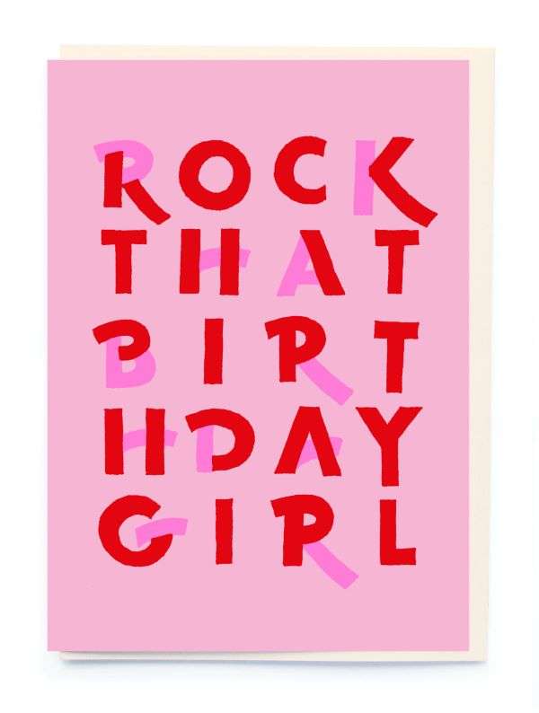 ROCK THAT BIRTHDAY GIRL CARD Thumbnail