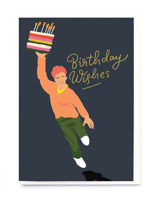 BIRTHDAY WISHES CAKE DELIVERY CARD Thumbnail