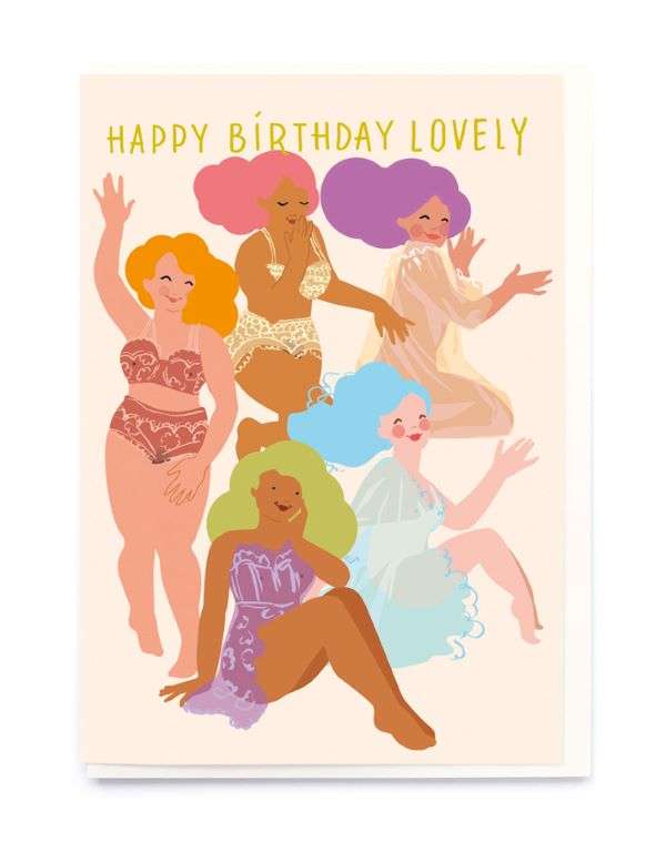 HAPPY BIRTHDAY LOVELY (LINGERIE) CARD Thumbnail