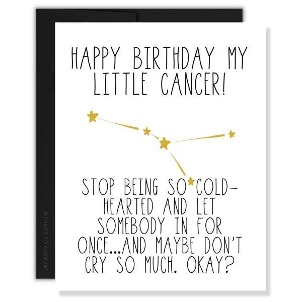 HAPPY BIRTHDAY CANCER CARD Thumbnail