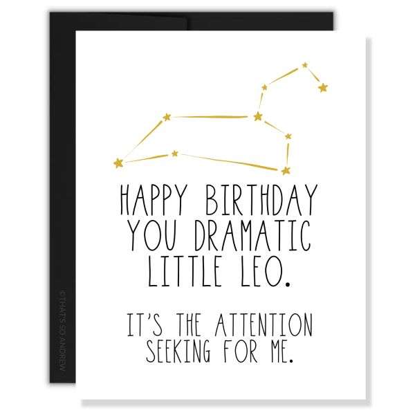 HAPPY BIRTHDAY LEO CARD Thumbnail