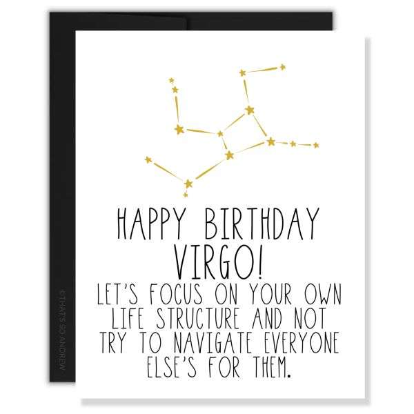 HAPPY BIRTHDAY VIRGO CARD Thumbnail