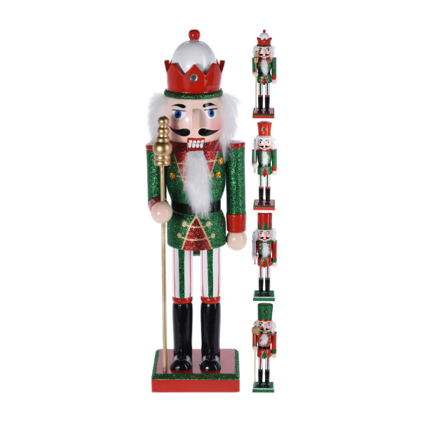 NUTCRACKERS GREEN/RED COLLECTION 14IN (KM) Thumbnail