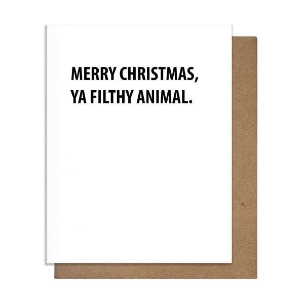 MERRY CHRISTMAS YA FILTHY ANIMAL CARD Thumbnail