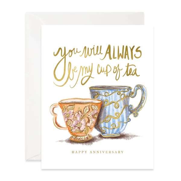CUP OF TEA ANNIVERSARY CARD Thumbnail
