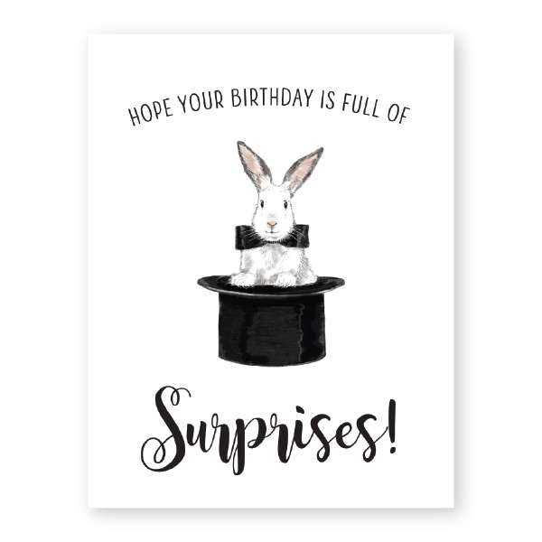 HOPE YOUR BIRTHDAY IS FULL OF SURPRISES CARD Thumbnail