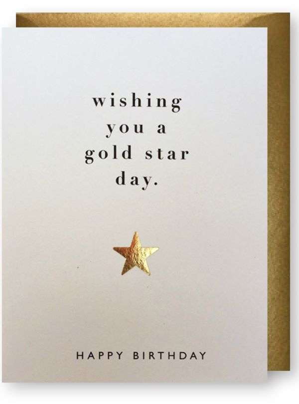 WISHING YOU A GOLD STAR BIRTHDAY CARD Thumbnail