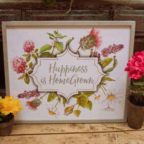 HAPPINESS IS HOMEGROWN SIGN Thumbnail