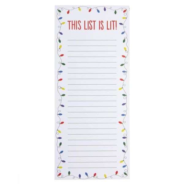 THIS LIST IS LIT MAGNETIC NOTEPAD Thumbnail