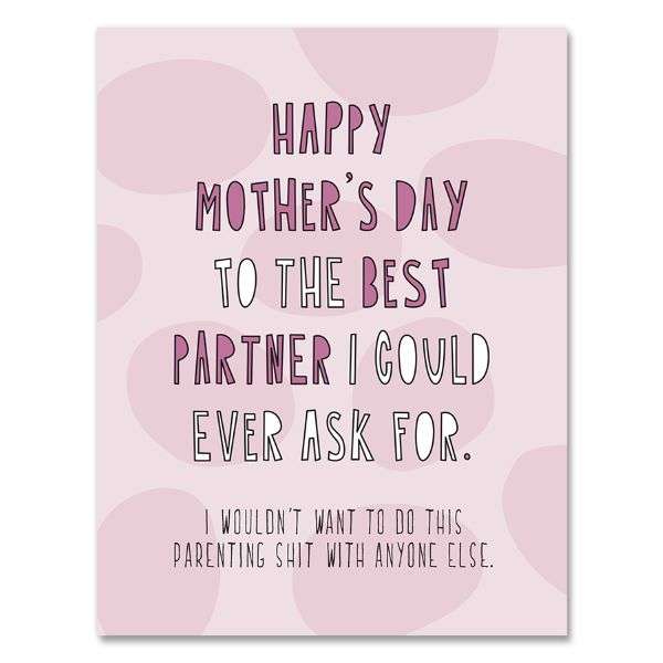 BEST PARTNER MOTHER'S DAY CARD Thumbnail