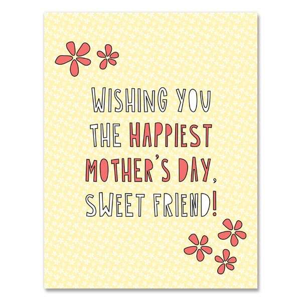 HAPPY MOTHERS DAY SWEET FRIEND CARD Thumbnail