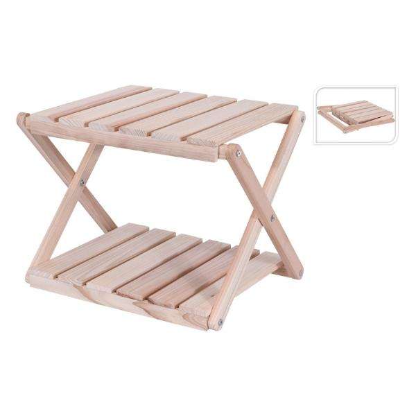 COLLAPSIBLE WOOD SIDE TABLE Thumbnail