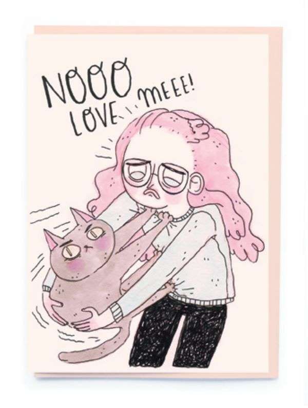 NO LOVE ME CAT CARD Thumbnail