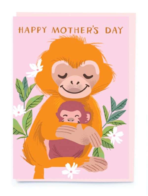 HAPPY MOTHER'S DAY MONKEY CARD Thumbnail