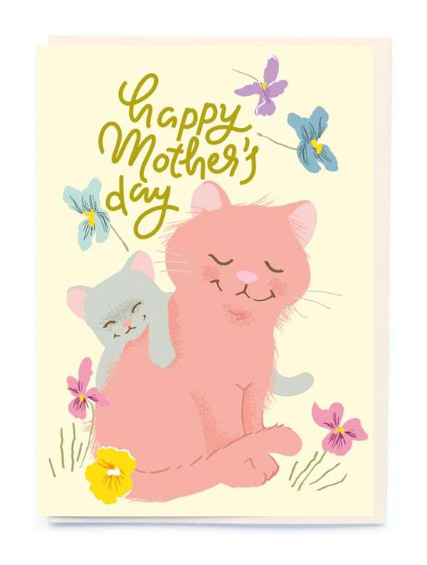 HAPPY MOTHER'S DAY CAT AND KITTEN CARD Thumbnail