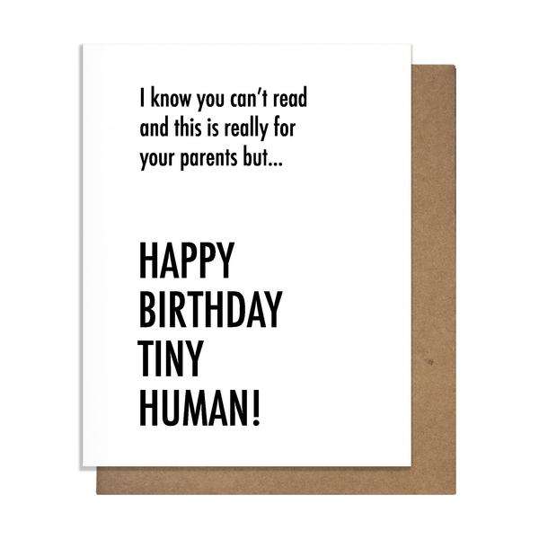 HAPPY BIRTHDAY TINY HUMAN CARD Thumbnail