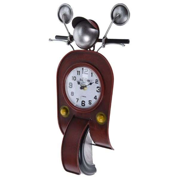 RED SCOOTER TABLE CLOCK Thumbnail