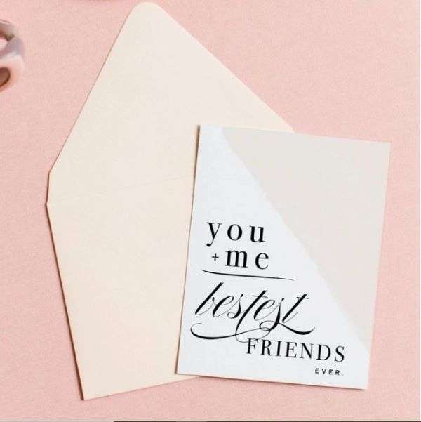 YOU + ME = BESTEST FRIENDS CARD  Thumbnail